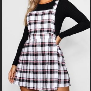 Plaid Pinafore Dress